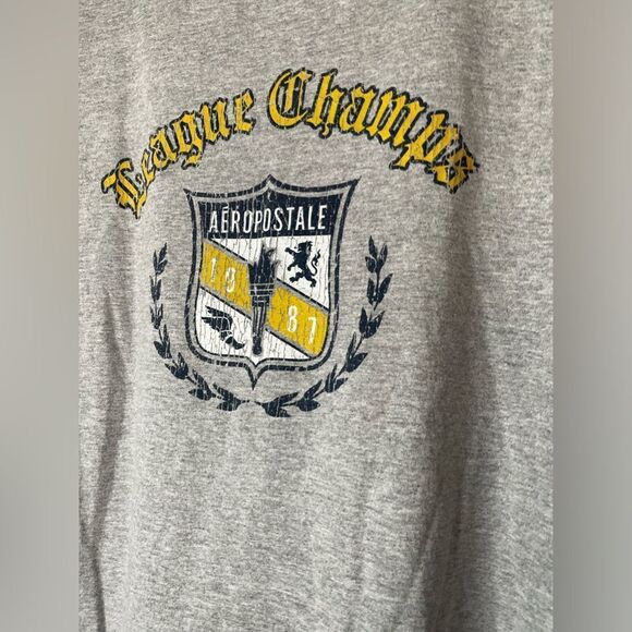 VINTAGE Aeropostale Baseball Style Tee Tshirt Oversized Classic 90’s Vibe - Picture 5 of 6